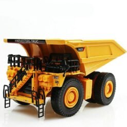 Goldenrod Classic Vintage Alloy Mining Excavator Truck 20CM Dumper Metal Diecast Model Vehicle Toys