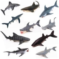 Realistic Ocean Animal Model Marine Animal Solid Whale Shark Series Science Education Puzzle Toys - Toys Ace