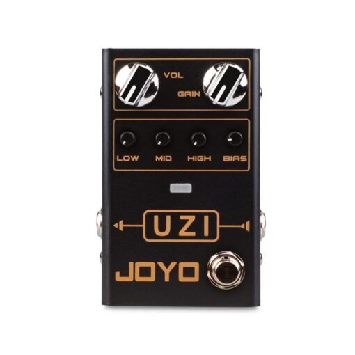 Black JOYO R-03 UZI Distortion Guitar Effect Pedal for Heavy Metal Music With BIAS Knob True Bypass Single Effect Guitar Accessories