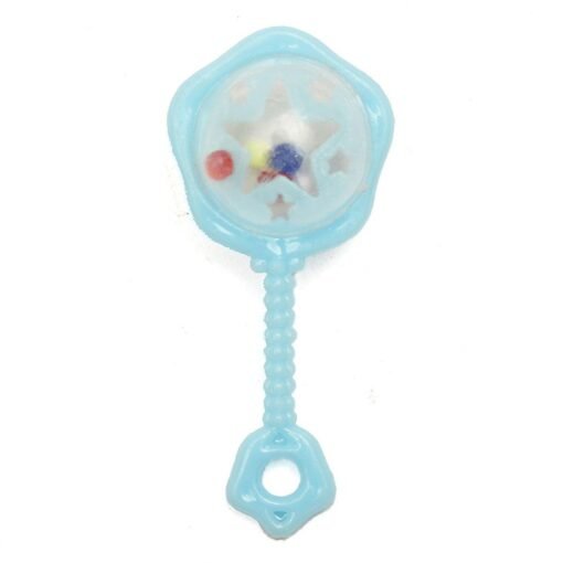 Light Blue Baby Shower Bath Toys Mini Rattles Christening Favors Girl Boy Birthday Party Decorations Gift