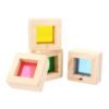 Gold Kidpik 24PCS Wooden Rainbow Blocks Toys Construction Building Toy Set Stacking Blocks