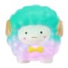 Turquoise Jumbo Squishy Bow Big Sheep Alpaca Soft Slow Rising Stretchy Squeeze Kid Toys Relieve Stress Gift