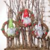 Hanging Non-Woven Hat With Heart Rattan Swedish Santa Gnome Handmade Figurine Home Ornaments Christmas Decoration Toys Table Decor - Toys Ace