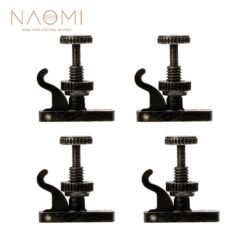 Black NAOMI 4pcs Violin Fine Tuner Violin Tuner Adjuster Black Violin Fine Tuners Spinner Adjuster Strings Hooks
