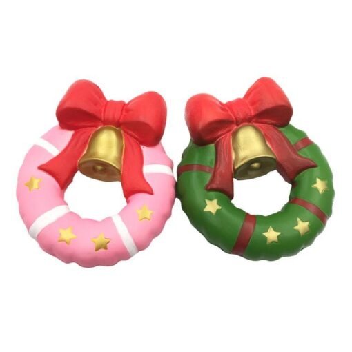 SquishyFun Christmas Jingle Bell Donut Squishy 13cm Gift Slow Rising Original Packaging Soft Decor Toy - Toys Ace