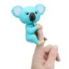 Medium Turquoise Cute Interactive Baby Fingers Koala Smart Colorful Induction Electronics Pet Toy For Kids Gift