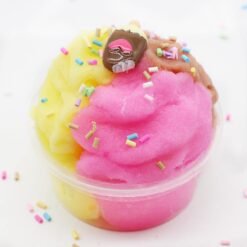 Hot Pink Multi-Color Slime 120ml Fluffy Chocolate Ice Cream Cloud Mud Decompression Toys