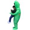 Medium Sea Green Inflatable Toy Costume Carnival Party Fancy ET Aliens Clothing For Adults