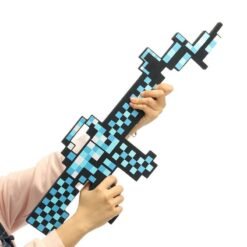 Sky Blue EVA Mosaic Military Model Diamond Sword For Kids Children Christams Creative Gift Safety Toys
