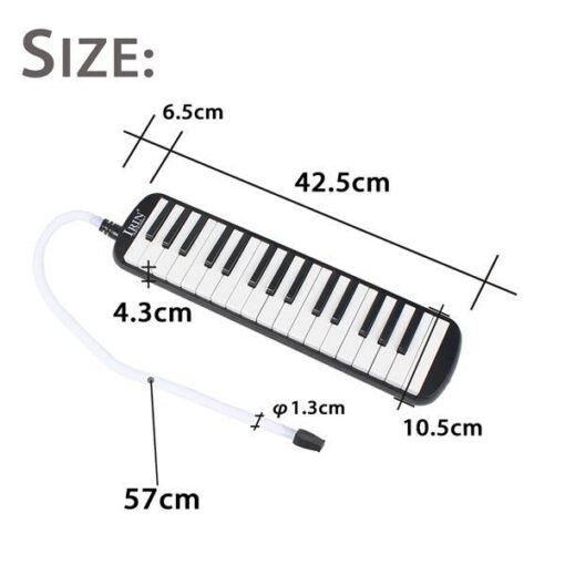 White Smoke IRIN 32 Key Melodica Harmonica Electronic Keyboard Mouth Organ With Handbag