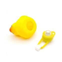 Yellow Creative Glow Duck Toys with Helmet for Bicycle Turbo Bell Lamp