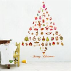 Tan Christmas Party Home Decoration Multiple Element Merry Christmas Window Stickers Kids Children Gift