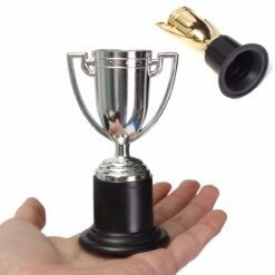 White Smoke Mini Trophy Trophies Football Soccer Cup Prize Award Kids Party Bag Filler Gift