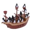 Saddle Brown Funny Balance Penguin Pirate Ship Parent-child Interactive Board Game Educational Toy for Kids Gift