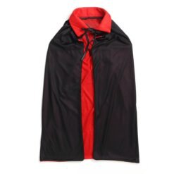 Firebrick Halloween Cape Red And Black Double-sided Hooded Children's Adult Party Dress Up Cape