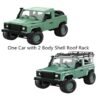 Dim Gray MN90 1/12 2.4G 4WD RC Car w/ Front LED Light 2 Body Shell Roof Rack Crawler Off-Road Truck RTR Toy
