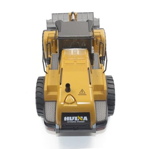 Sandy Brown HuiNa Toys 583 6 Channel 1/18 RC Metal Bulldozer Charging RC Car Metal Edition