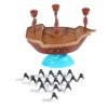 Turquoise Funny Balance Penguin Pirate Ship Parent-child Interactive Board Game Educational Toy for Kids Gift