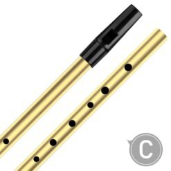 NAOMI Tin Whistle Penny Whistle High C Key Brass Whistle Six-holed Woodwind Instrument For Beginner Whistler