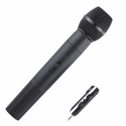 Dim Gray K380L Portable USB Charging UHF Wireless Microphone with Receiving Box
