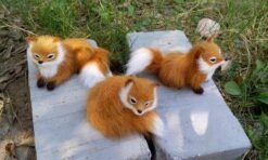 Fur Simulation Fox Photo Props Plush Toys - Toys Ace