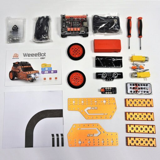 WeeeMake WeeeBot 3 in 1 Smart RC Robot Car STEAM Infrared Obstacle Avoidance Programmable APP bluetooth Control Educational Kit