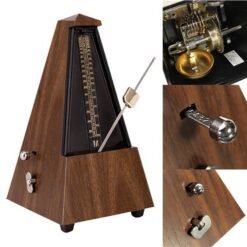 Vintage Tower Type Guitar Metronome Bell Ring Rhythm Mechanical Pendulum Mini Metronome for Guitar Bass Piano Violin Accessories
