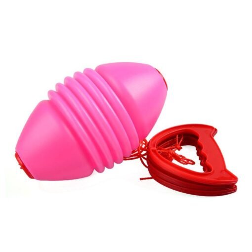 Hot Pink Children's Lara Ball Shuttle Pull Ball Handball Double Cooperation Puller Indoor Outdoor Sports Game Toys