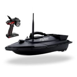 Black Flytec V500 50cm Fishing Bait RC Boat 500M Remote Fish Finder 5.4km/h Double Motor Toys