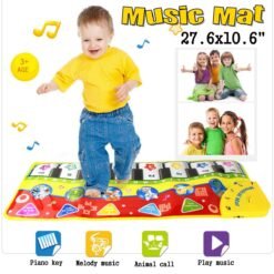 Unisex Play Keyboard Musical Music Singing Gym Carpet Mat Best Kids Baby Gift
