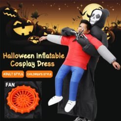 Tomato Halloween Party Dress Waterproof Inflatable Cosplay Party Costume With Air Pump for Kids & Adults