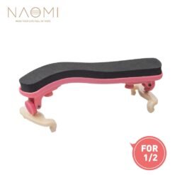 NAOMI Violin Shoulder Rest Adjustable 1/2 Violin Shoulder Rest Plastic For 1/2 Violin Pink Violin Parts Accessories