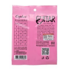 ORPHEE TX620-C Acoustic Guitar Colorful Strings Extra Light Tension Guitar Accessories For Guitar Players