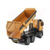 Dark Khaki HuiNa 1573 RC Car 1/14 Trucks Metal Bulldozer Charging RTR Truck Construction Vehicle Kids Toys