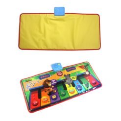 Sandy Brown Foldable Piano Pad Early Education Carpet Singing Piano Music Carpet Mat for Children