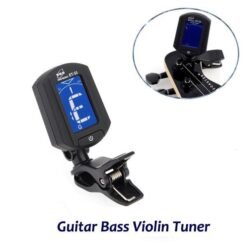 Dark Slate Blue ENO ET-33 Digital Electronics Mini Clip On Guitar Bass Violin Tuner