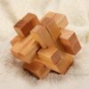 Vintage 3D YX835 Wooden Brain Teaser Puzzle Game Toy