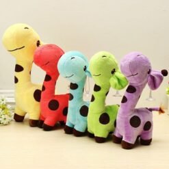 Multicolored Cartoon Plush Giraffe Sika Deer Stuffed Toys Kids Gift - Toys Ace