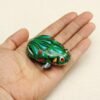 Antique White Funny Wind Up Jumping Frog Toy Clockwork Spring Tin Toy With Key