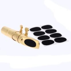 Black 8pcs 0.8mm Soprano Saxophone Clarinet Mouthpiece Patches Pads Cushions