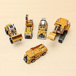 Metal Truck Hercules 5 In 1 Combination Robot Excavator Crane Vehicle Transformable Toys - Toys Ace