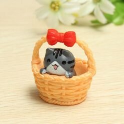 Cute Basket Cat Resin Handicraft Decoration - Toys Ace