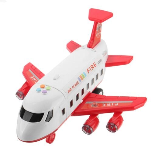 Lavender Multi-color Simulation Large Size Music Story Track Inertia Aircraft Passenger Plane Airliner Diecast Model Toy for Kids Gift