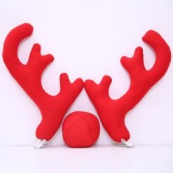 Firebrick Christmas Car Decoration 3PCS  Reindeer Deer Antlers Toys Ornament For Kids Children Gift