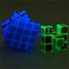 Dark Blue Classic Magic Cube Toys 4x4x4 PVC Sticker Block Puzzle Speed Cube Dark Luminous