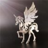 Steel Warcraft 3D Puzzle DIY Assembly Unicorn Toys DIY Stainless Steel Model Building Decor 6*4.4*6.2cm