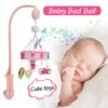 Rosy Brown Cute Pink Music Rotating Bed Bell Baby Accompany Sleep To Appease Emotions Baby Educational Toys
