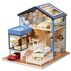 DIY Dollhouse Miniature Kit Doll House With Furniture Gift Craft Toy - Toys Ace