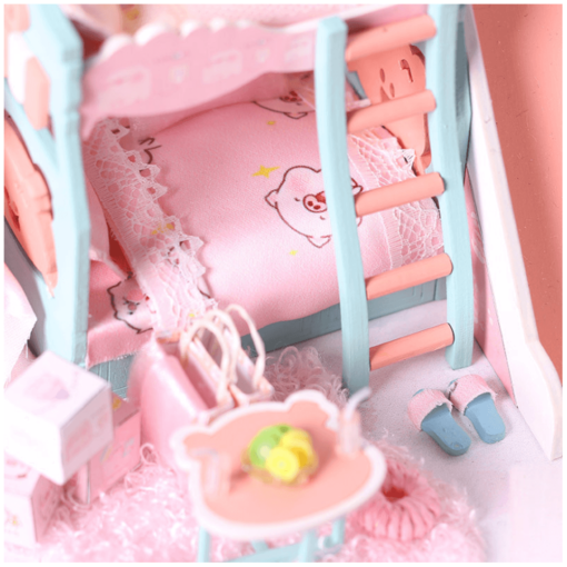 Iie Create P-003 Pig Girl DIY Assembled Doll House With Dust Cover With Furniture Indoor Toys - Toys Ace