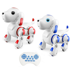 Gray MoFun 2.4G Remote Programming Touch Sensing Robotic Puppy Robot Toy